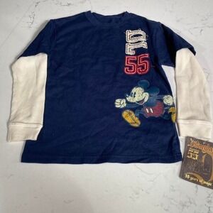 Disneyland 55th‎ Anniversary Kids Long Sleeve Mickey Shirt – Size Small